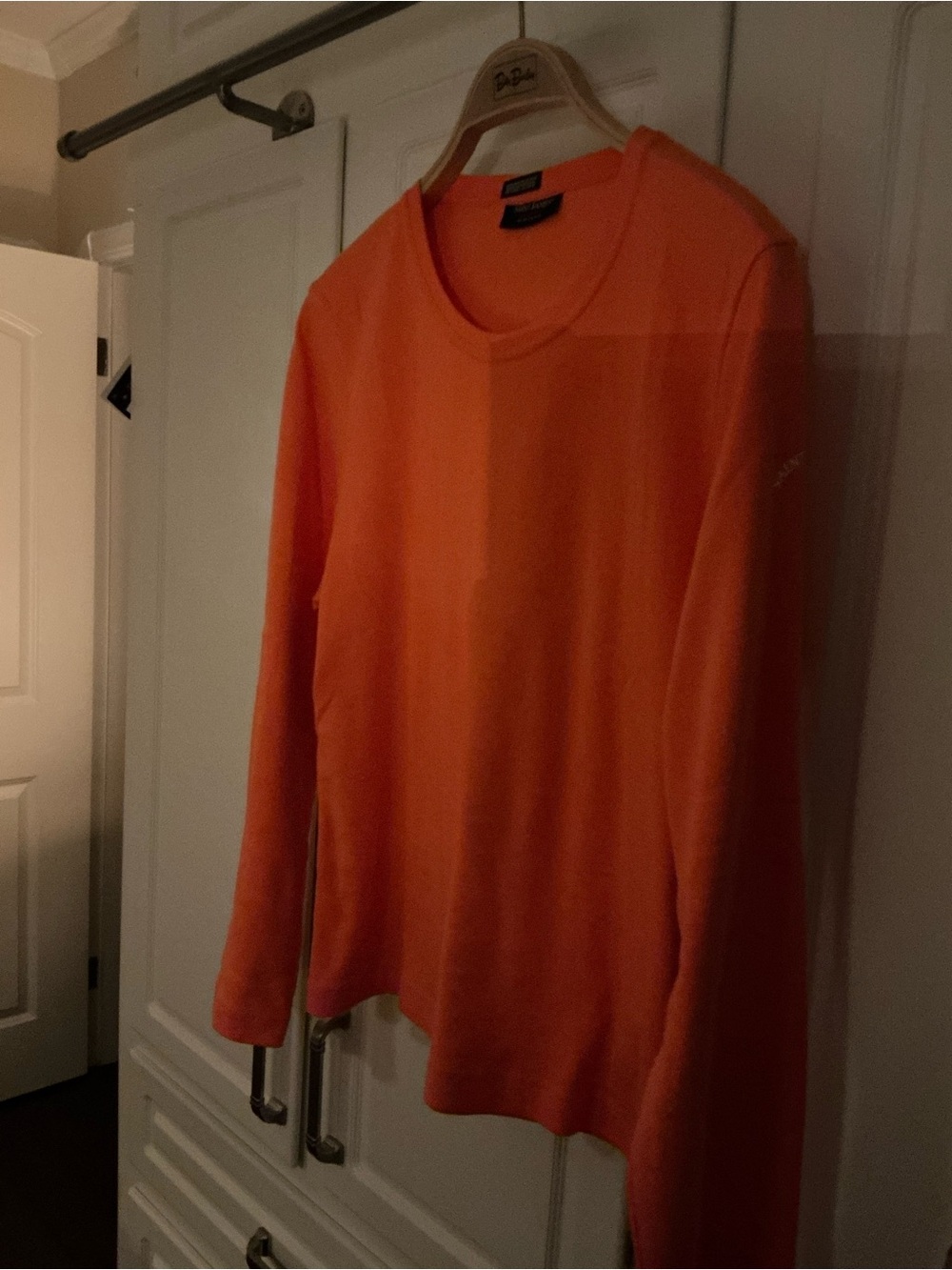 Saint James Bright Orange Crewneck Sweater